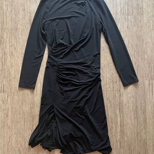 Elegant Black Long Sleeve Dress